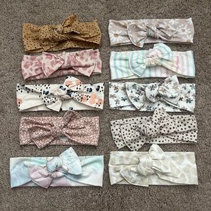 Small Shop Baby Girl Headbands Hair Bows - 10 total!